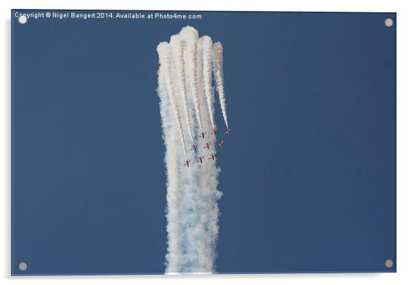 The Red Arrows  Acrylic by Nigel Bangert
