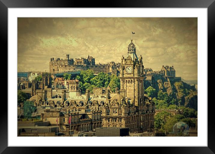  Auld Reekie Framed Mounted Print by Paul Tait