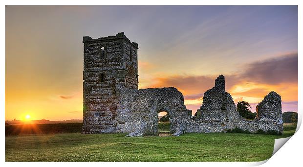 Knowlton Church Print by James Battersby