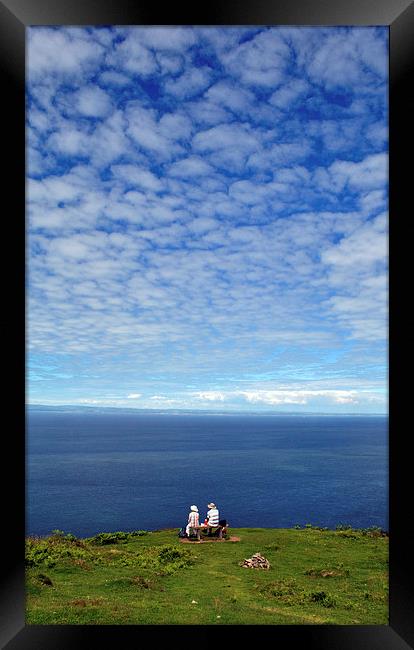 Time for Tea on Foreland Point  Framed Print by graham young