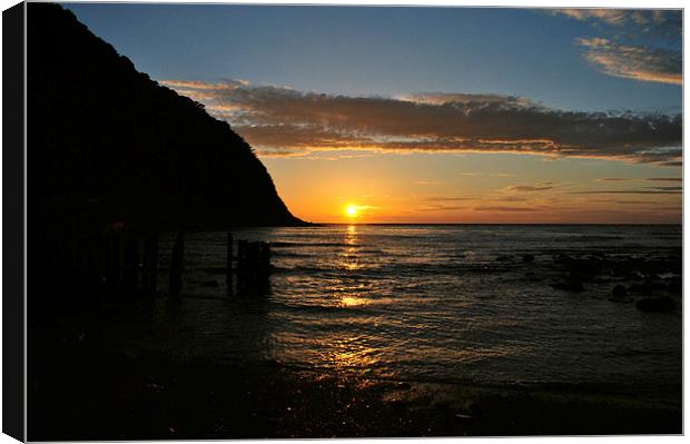 Lynmouth Sunset  Canvas Print by graham young