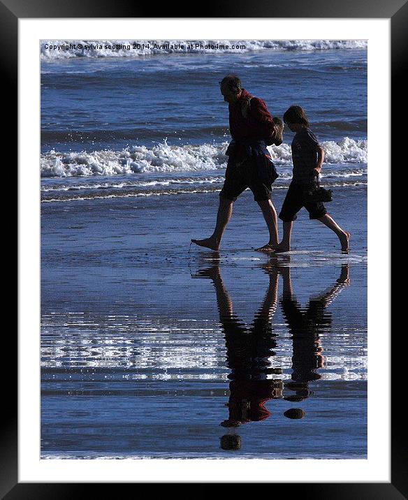  Walking in fathers footsteps Framed Mounted Print by sylvia scotting