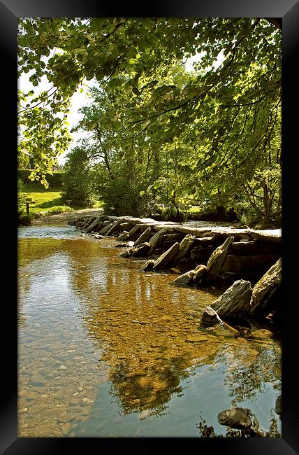 Tarr Steps  Framed Print by graham young
