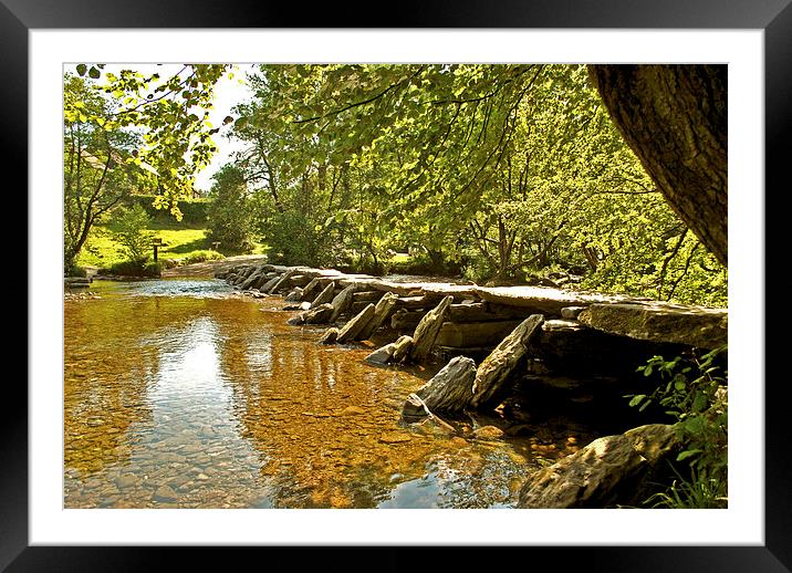 Tarr Steps  Framed Mounted Print by graham young