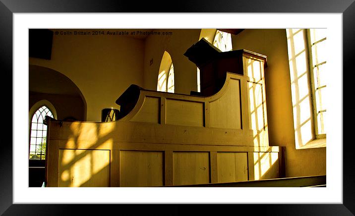  The three tier pulpit. Framed Mounted Print by Colin Brittain