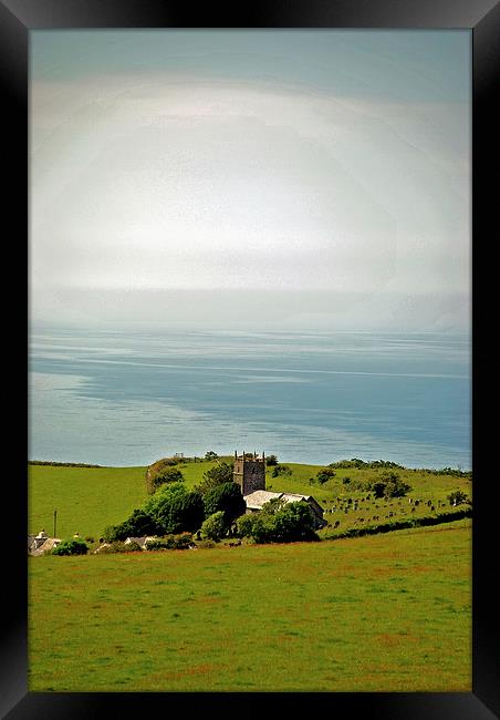 Countisbury Church  Framed Print by graham young