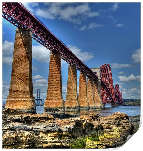 The Forth Bridge, South Queensferry, Scotland.  Print by ALBA PHOTOGRAPHY