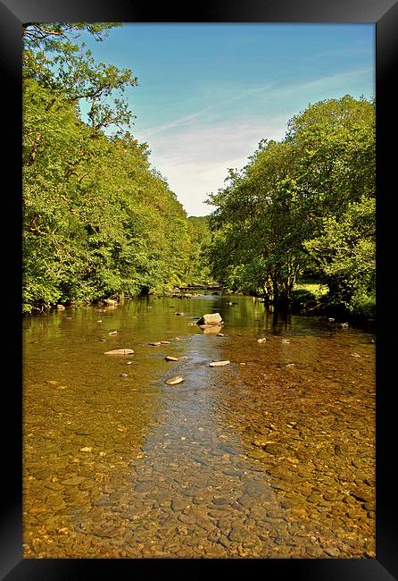 The River Barle at Tarr Step  Framed Print by graham young