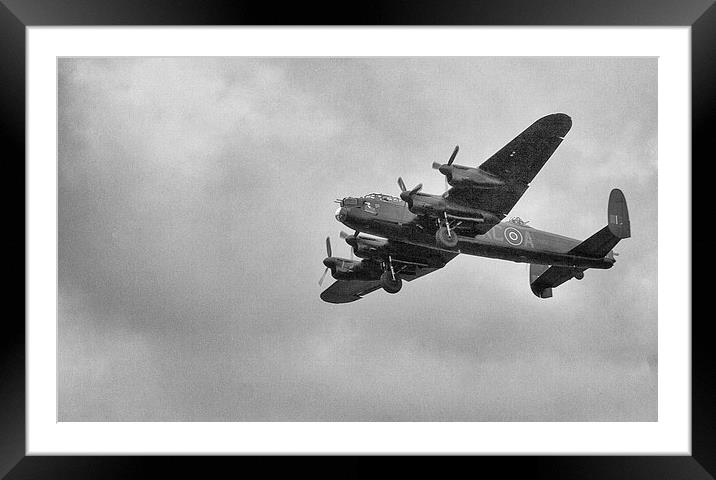  Lancaster Bomber Framed Mounted Print by Ian Young