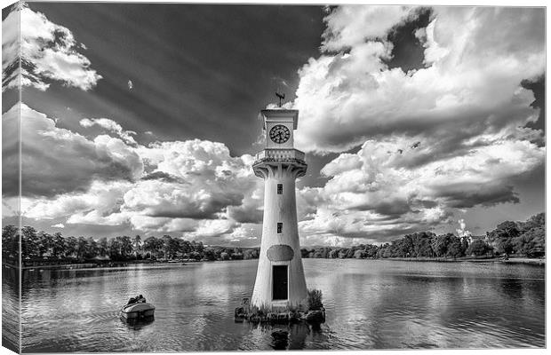  Roath park lake Canvas Print by Andrew Richards