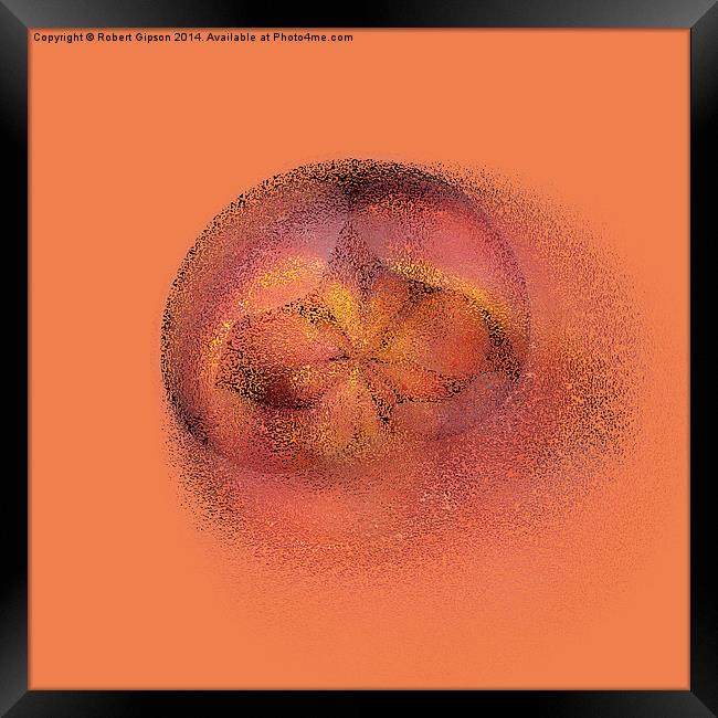  Peach blur Framed Print by Robert Gipson