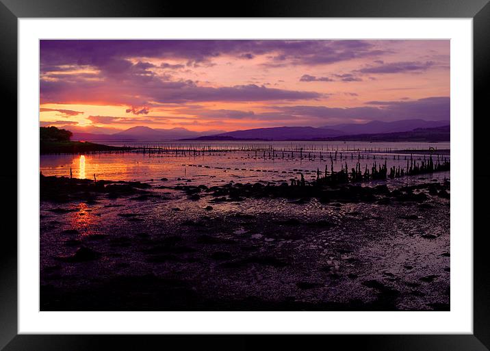  Sunset on the clyde  Framed Mounted Print by Kenny McCormick