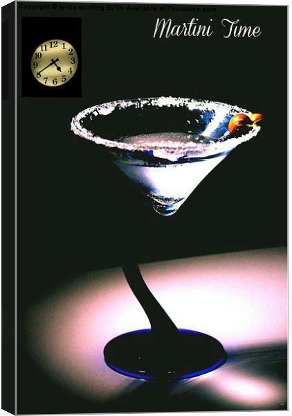  Time for martini Canvas Print by sylvia scotting
