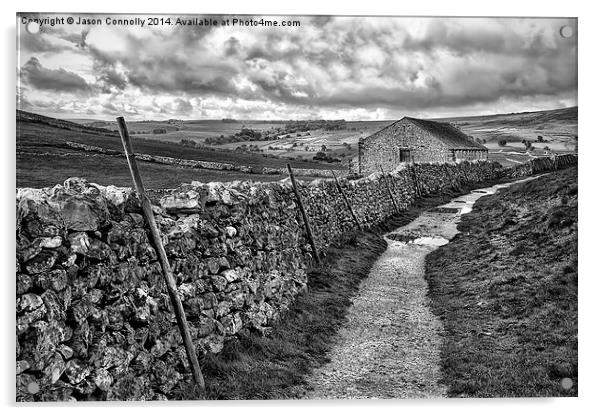  Mlaham Barn Mono Acrylic by Jason Connolly