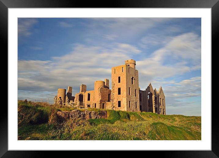  Slains Castle Aberdeenshire Framed Mounted Print by Eric Watson
