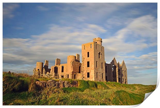  Slains Castle Aberdeenshire Print by Eric Watson