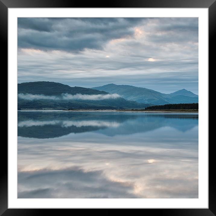  Mirrored Loch Framed Mounted Print by Ray Abrahams