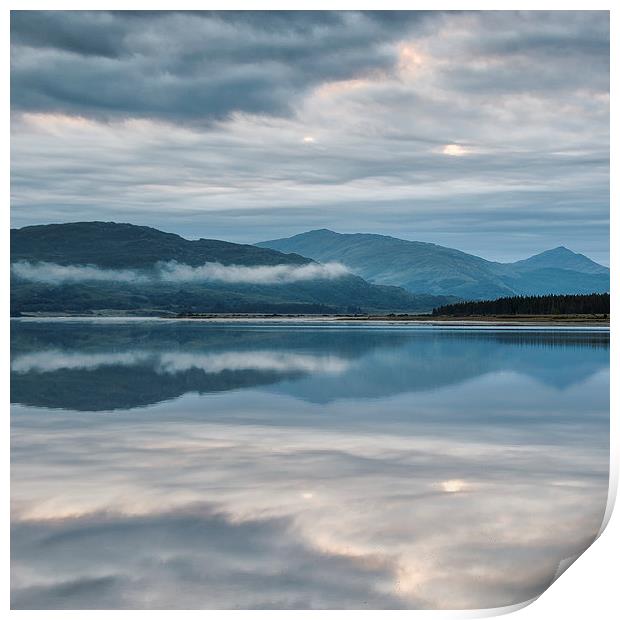  Mirrored Loch Print by Ray Abrahams