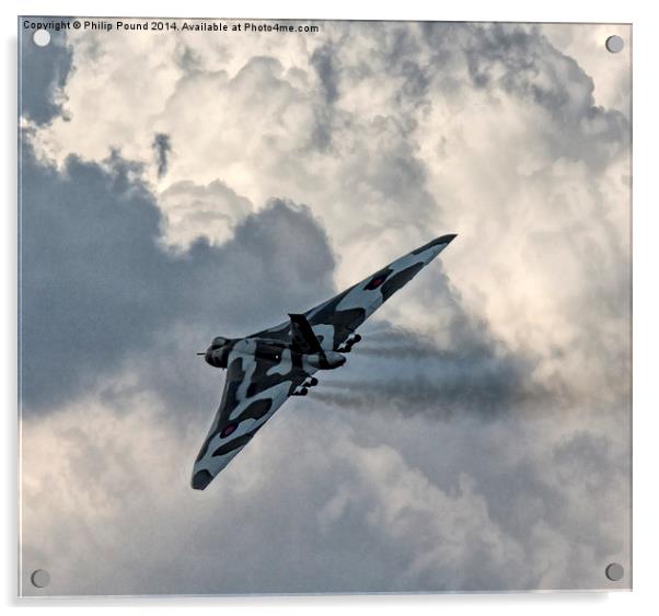  Avro Vulcan Bomber in Flight Acrylic by Philip Pound