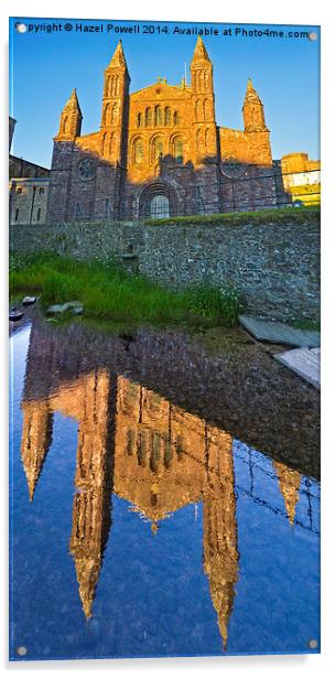  St Davids Cathedral Reflections Acrylic by Hazel Powell