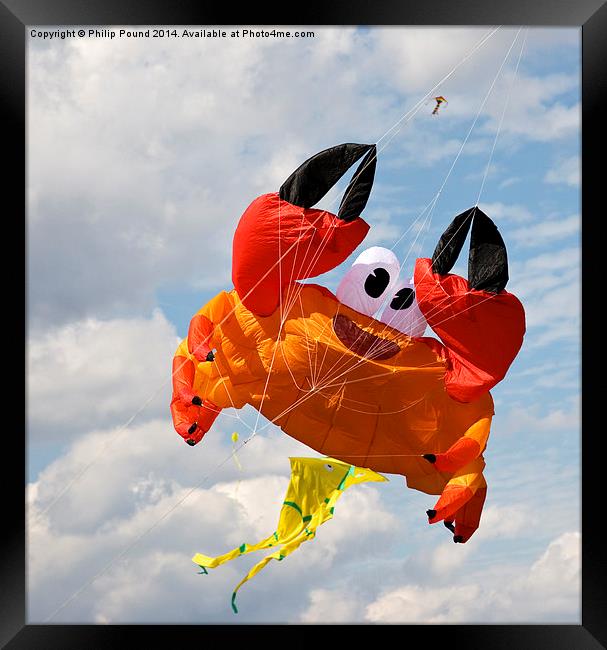  Crab Giant Kite in the Sky at the Blackheath Kite Framed Print by Philip Pound