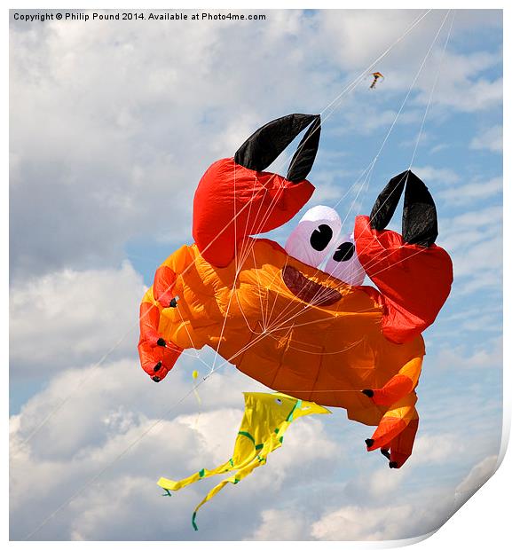  Crab Giant Kite in the Sky at the Blackheath Kite Print by Philip Pound