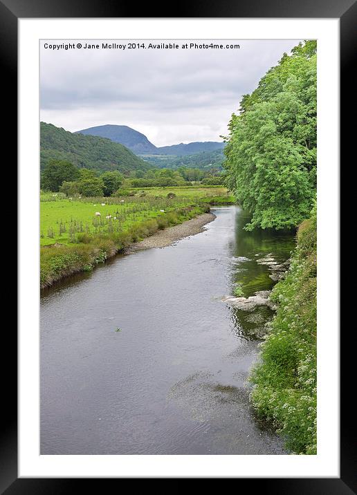 River Dwyryd Wales Framed Mounted Print by Jane McIlroy