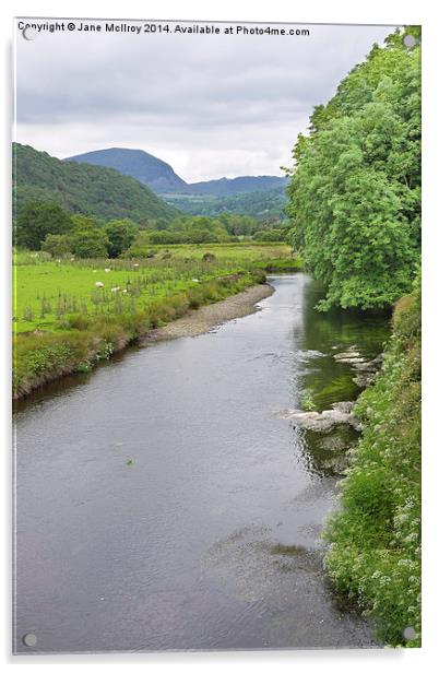 River Dwyryd Wales Acrylic by Jane McIlroy