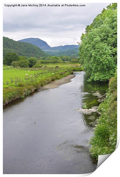 River Dwyryd Wales Print by Jane McIlroy