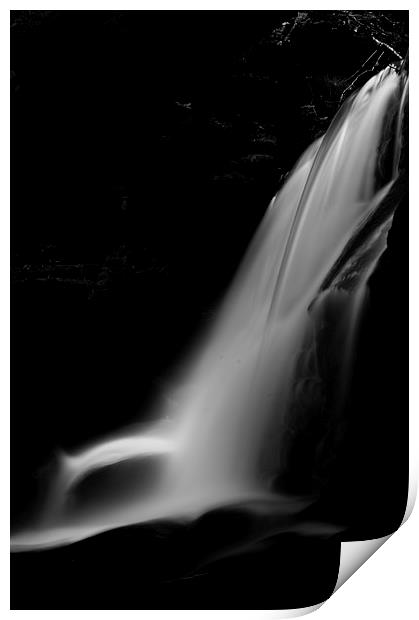 Waterfall of Light Print by Darren Eves