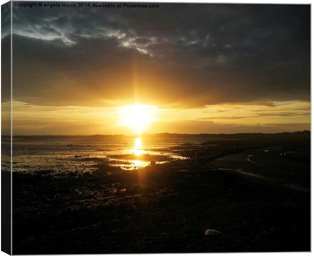  Holy Island of Lindisfarne Canvas Print by angela morris