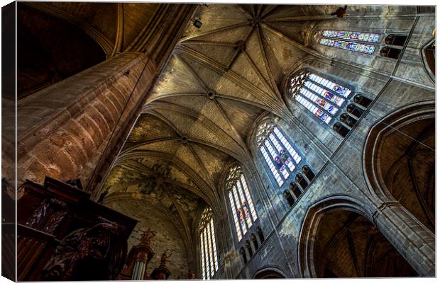  Narbonne Cathedral Canvas Print by David Hare