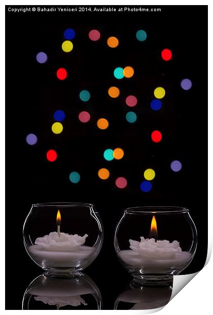  Candles  Print by Bahadir Yeniceri