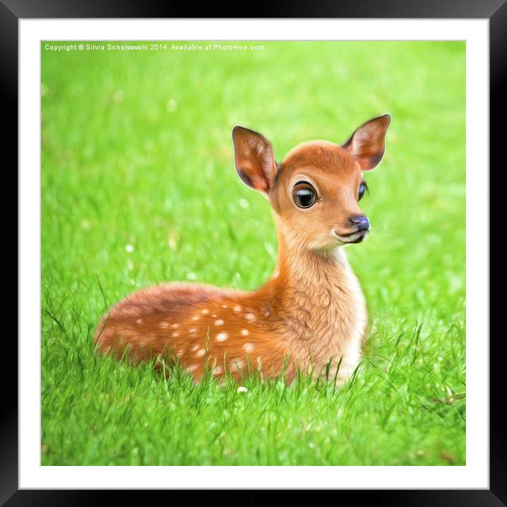 sweet little kid Framed Mounted Print by Silvio Schoisswohl
