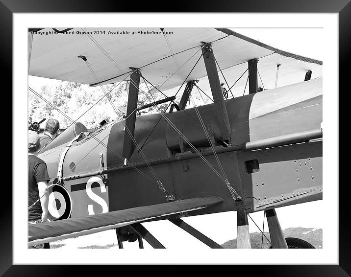  Royal Aircraft Factory SE.5a aircraft Framed Mounted Print by Robert Gipson