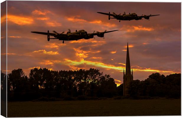 Lancs over Lincolnshire Canvas Print by Oxon Images
