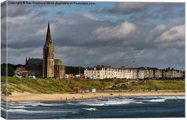 View of Cullercoats Canvas Print by Ray Pritchard