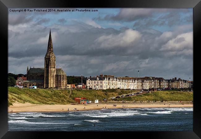 View of Cullercoats Framed Print by Ray Pritchard