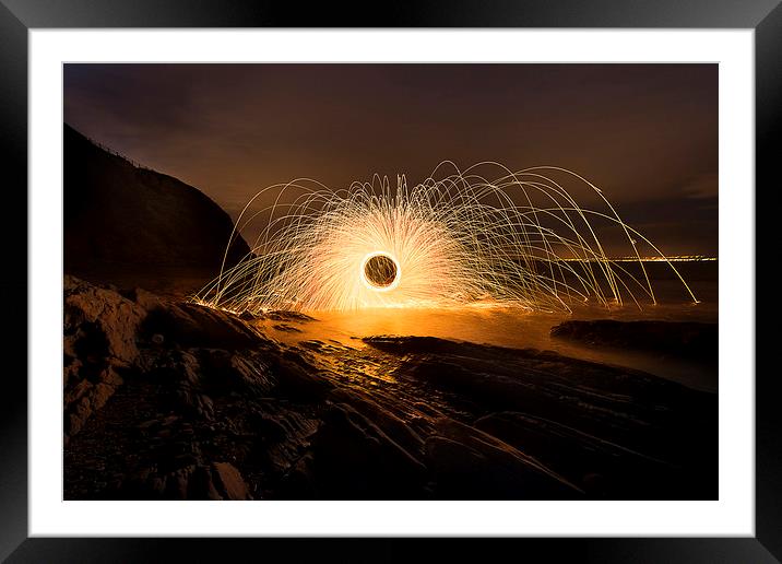  Sparks on the beach Framed Mounted Print by Robert Puig