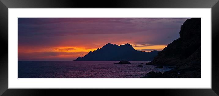  Sunset II. Framed Mounted Print by Olgast 