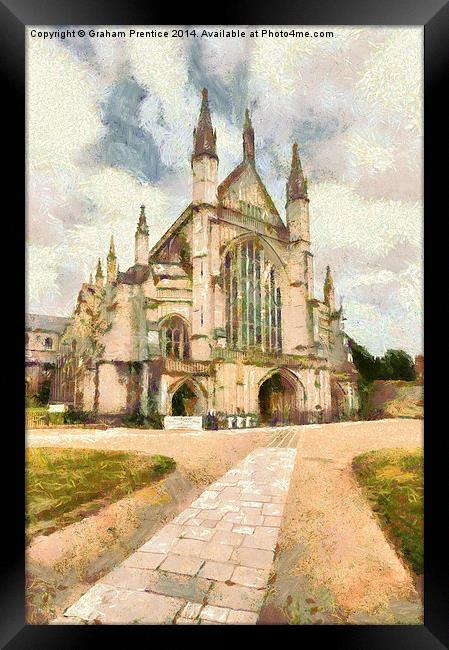  Winchester Cathedral Framed Print by Graham Prentice