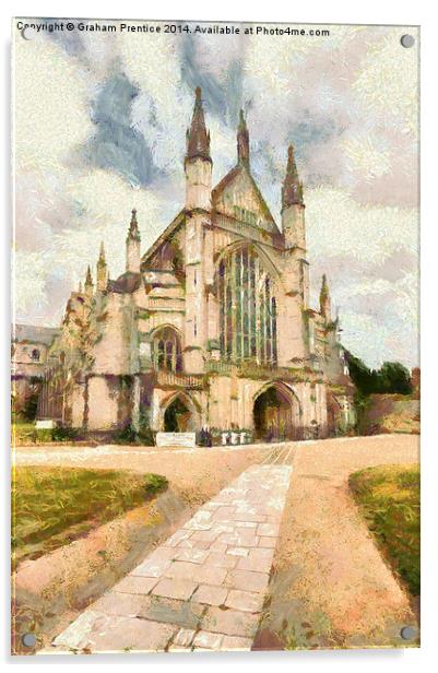  Winchester Cathedral Acrylic by Graham Prentice