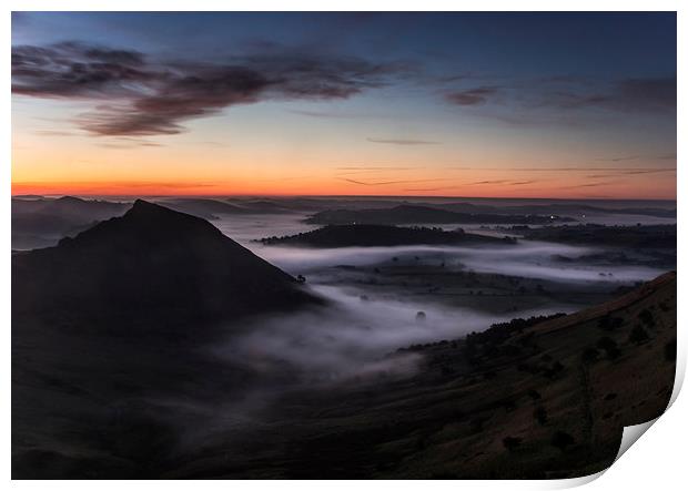  Chrome Hill Misty Sunrise Print by John Cropper