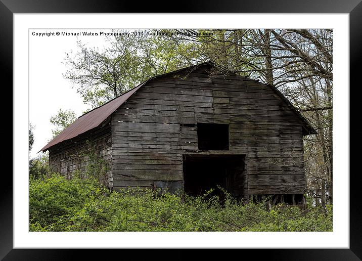  Ole Country Barn Framed Mounted Print by Michael Waters Photography