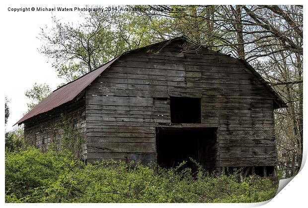  Ole Country Barn Print by Michael Waters Photography