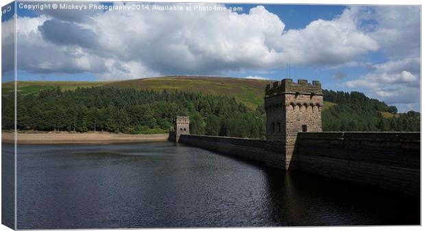  Derwent Dam Canvas Print by rawshutterbug 