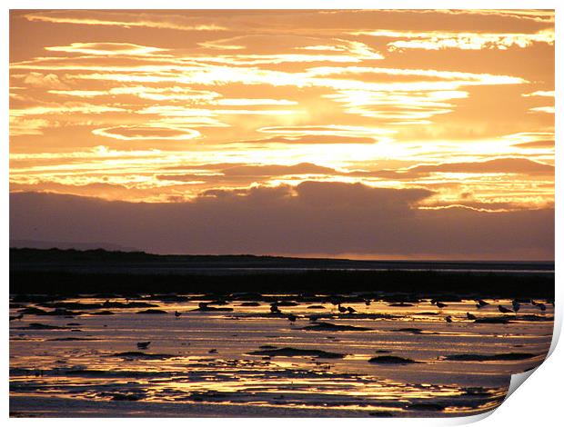 Sunset Over Wales Print by Jonathan Harker