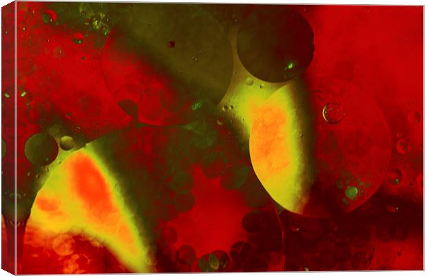  Red Green Universe Canvas Print by Sue Dudley