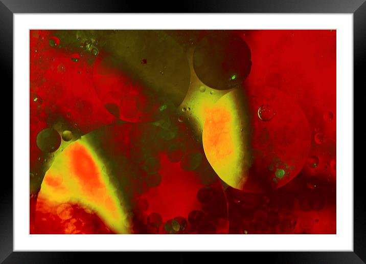  Red Green Universe Framed Mounted Print by Sue Dudley