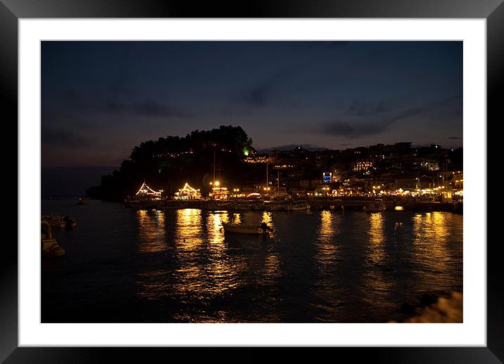 Parga harbour Framed Mounted Print by James Lavott